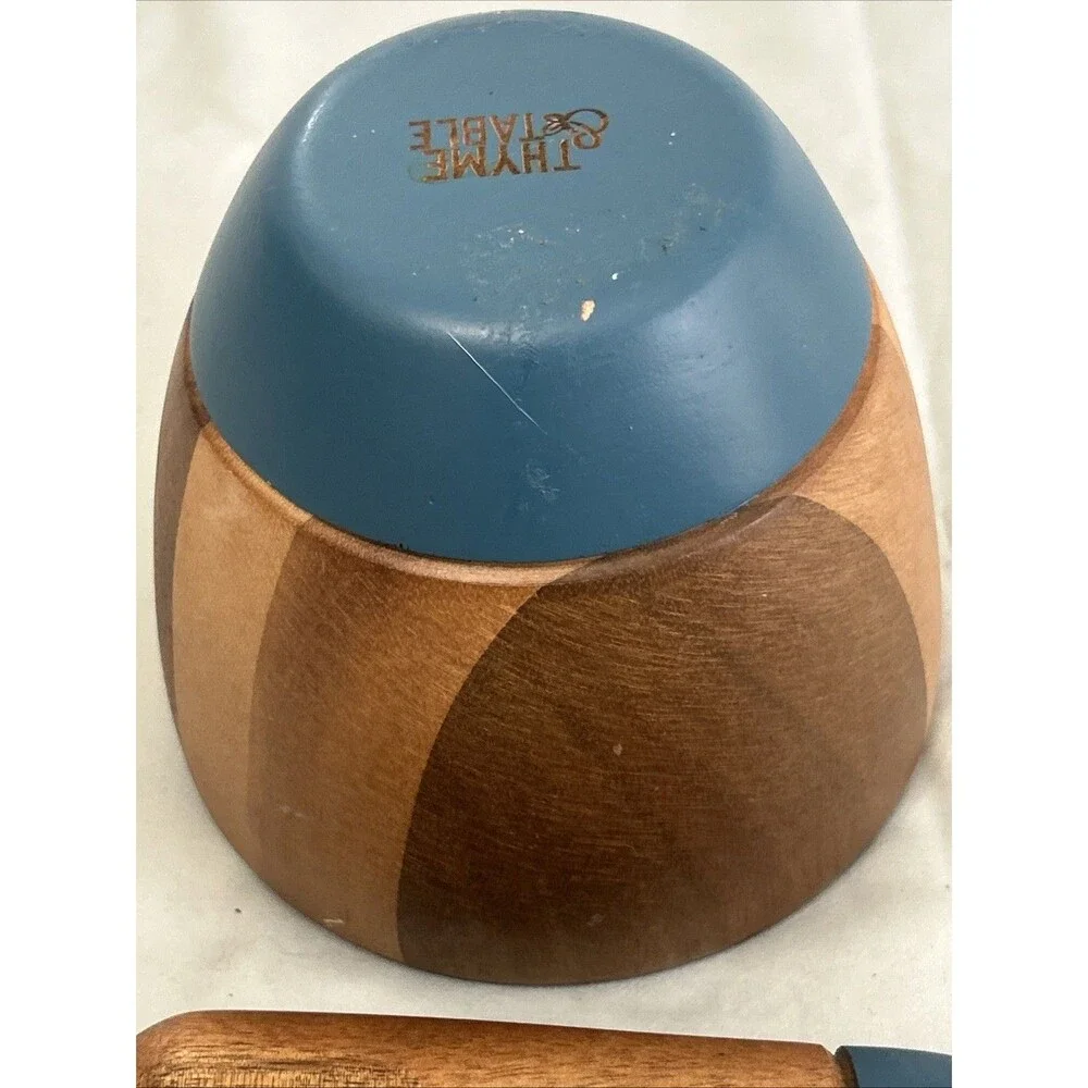 Thyme & Table Acacia Wood Mortar & Pestle